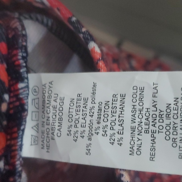 Michael Kors Pink Floral Pull up leggings - Picture 10 of 10